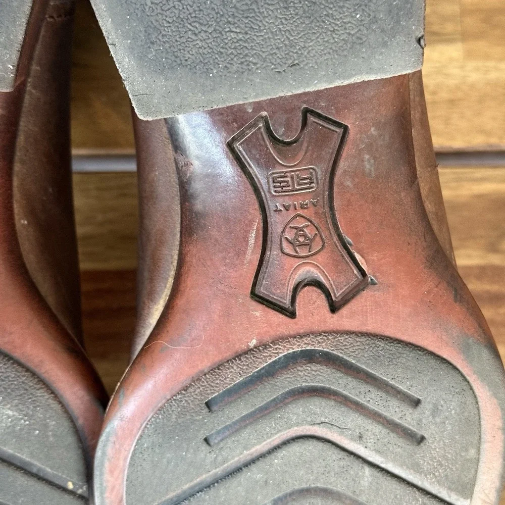 Ariat VentTek Ultra Western Pull On Boots Mens Sz 11.5 D Brown Leather 10023129